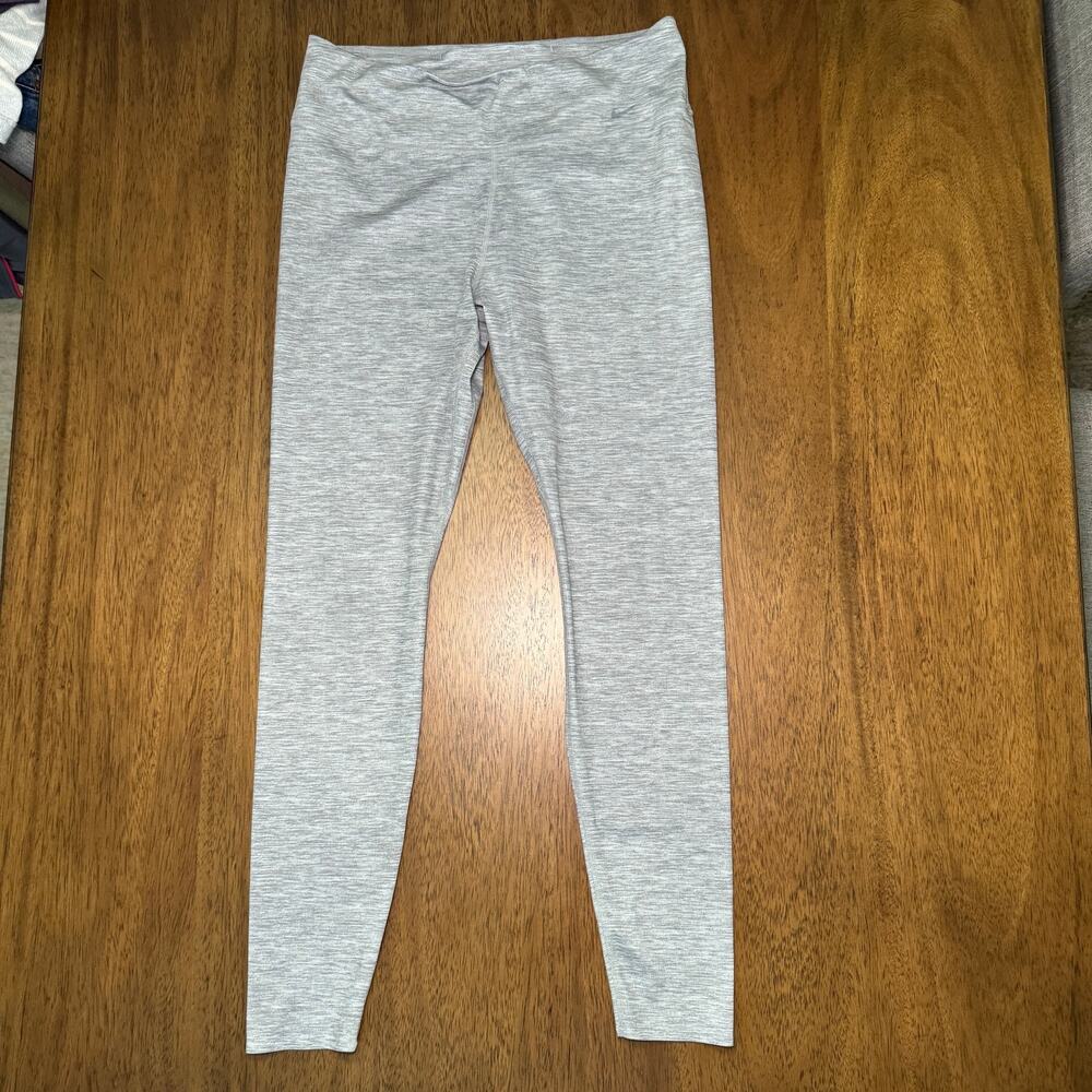 Nike Dri-FIT Women’s Leggings Size Large Heather Gray Full Length Athletic